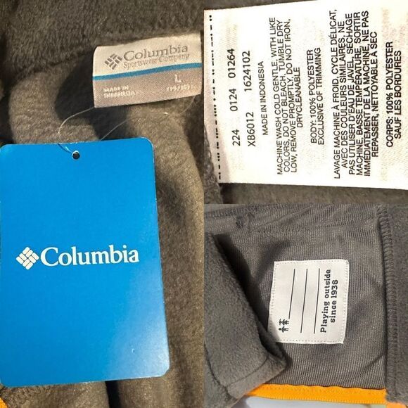 COLUMBIA Winter Snow Birch Falls Fleece Full Zip Jacket Jumper Sweater Size L - Picture 10 of 10